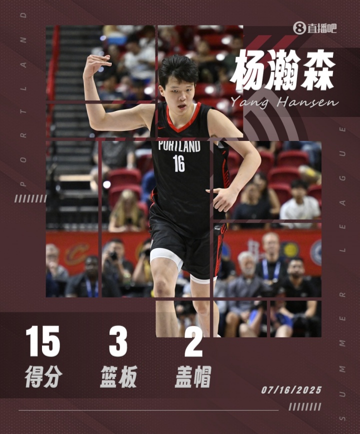 💪得分创新高！杨瀚森15分3板2助1断2帽！3记三分惊艳全场