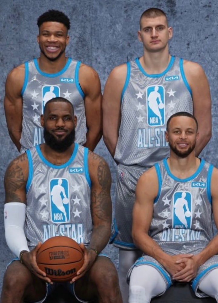 含金量超高😲一图4人合计砍下10冠&11个MVP&7个FMVP&48次全明星