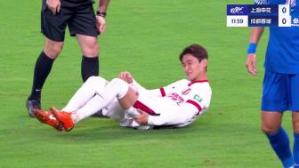 申花1-1蓉城 陈晋一破门周定洋绝平韦世豪伤退